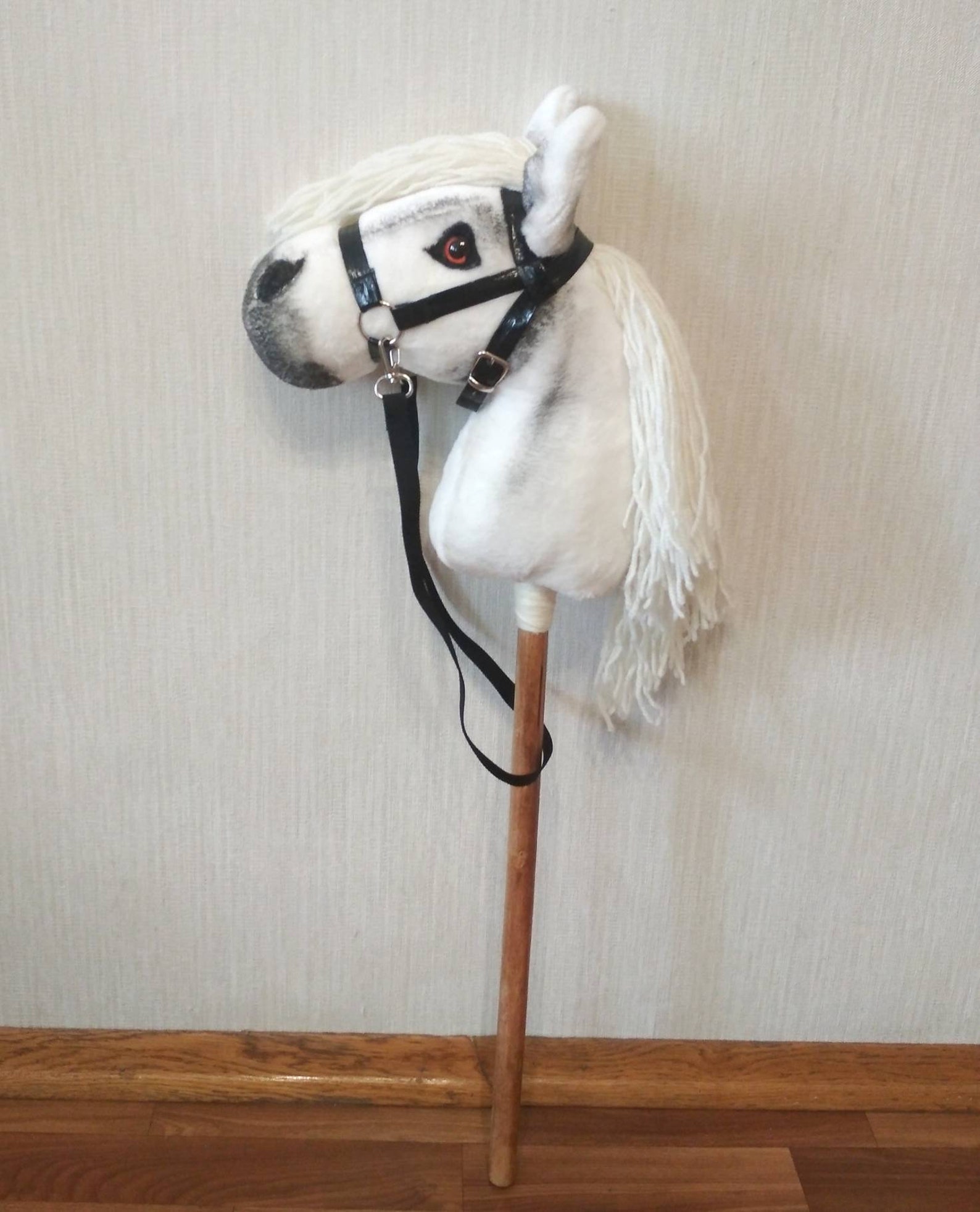 Realistic Hobby Horse on Stick for Kids Palomino Stick Horse Etsy