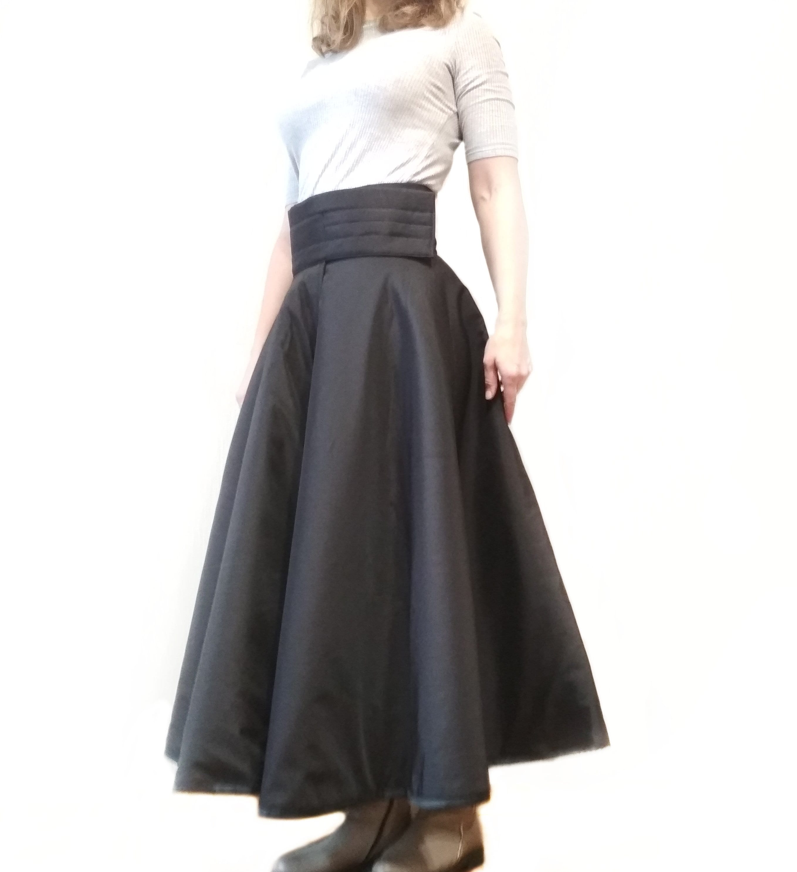 Black winter riding skirt Riding gear for women Equestrian Etsy