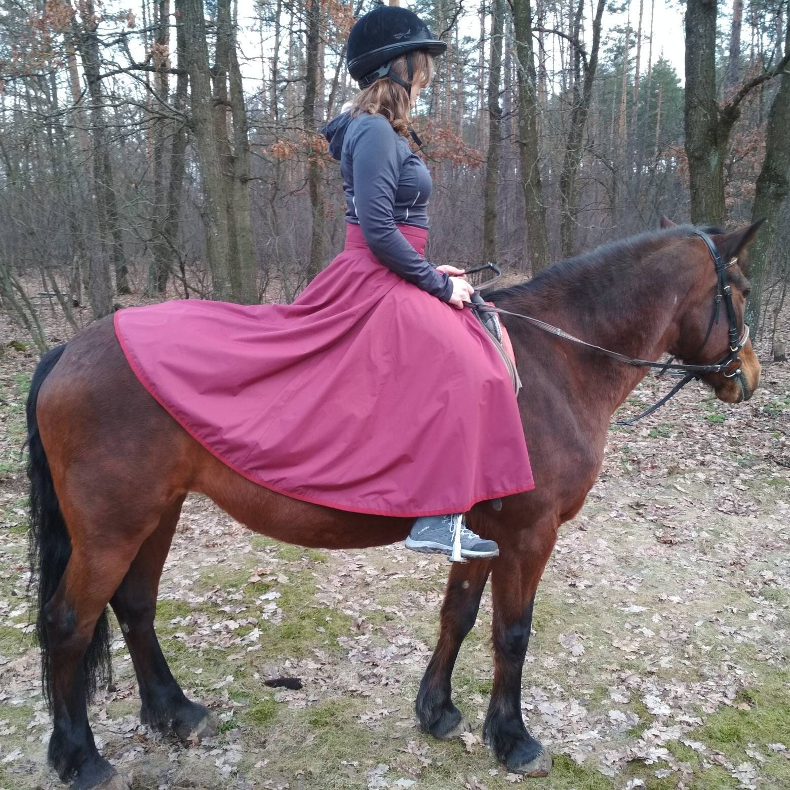 Rain Skirt for Horse Riding Equestrian Style Skirt Riding Etsy UK