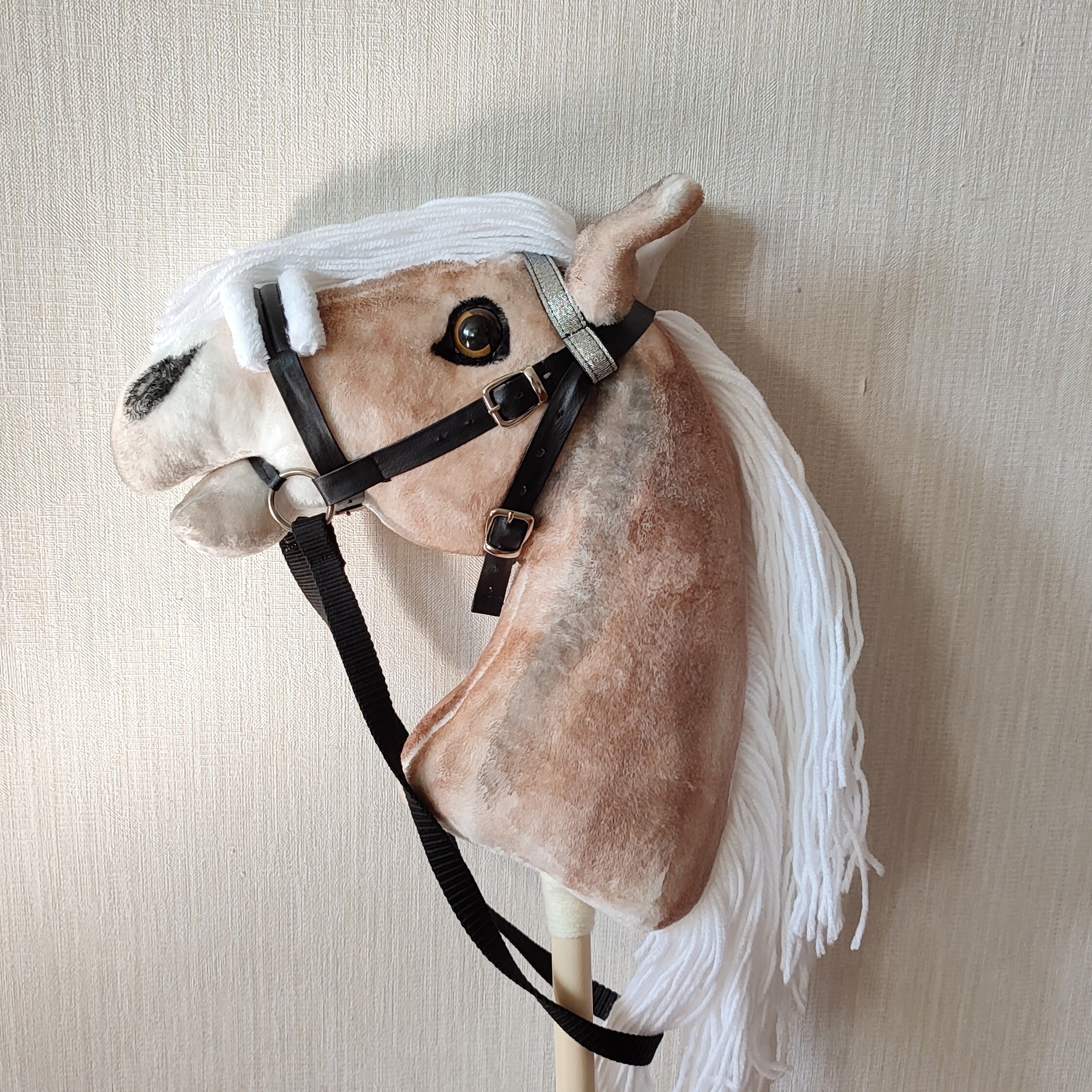 Realistic Hobby Horse on Stick for Kids Hobbyhorse Plush Toy Etsy