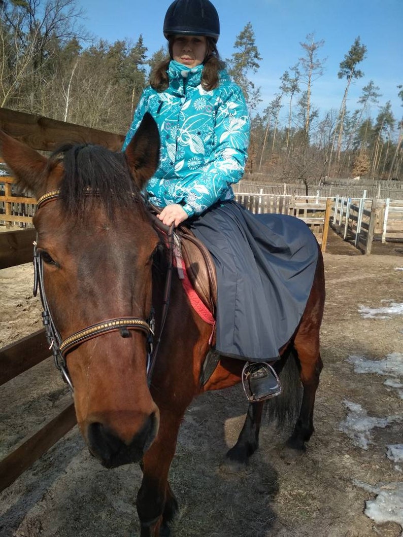 Rain riding skirt Equestrian waterproof gear for horseback Etsy