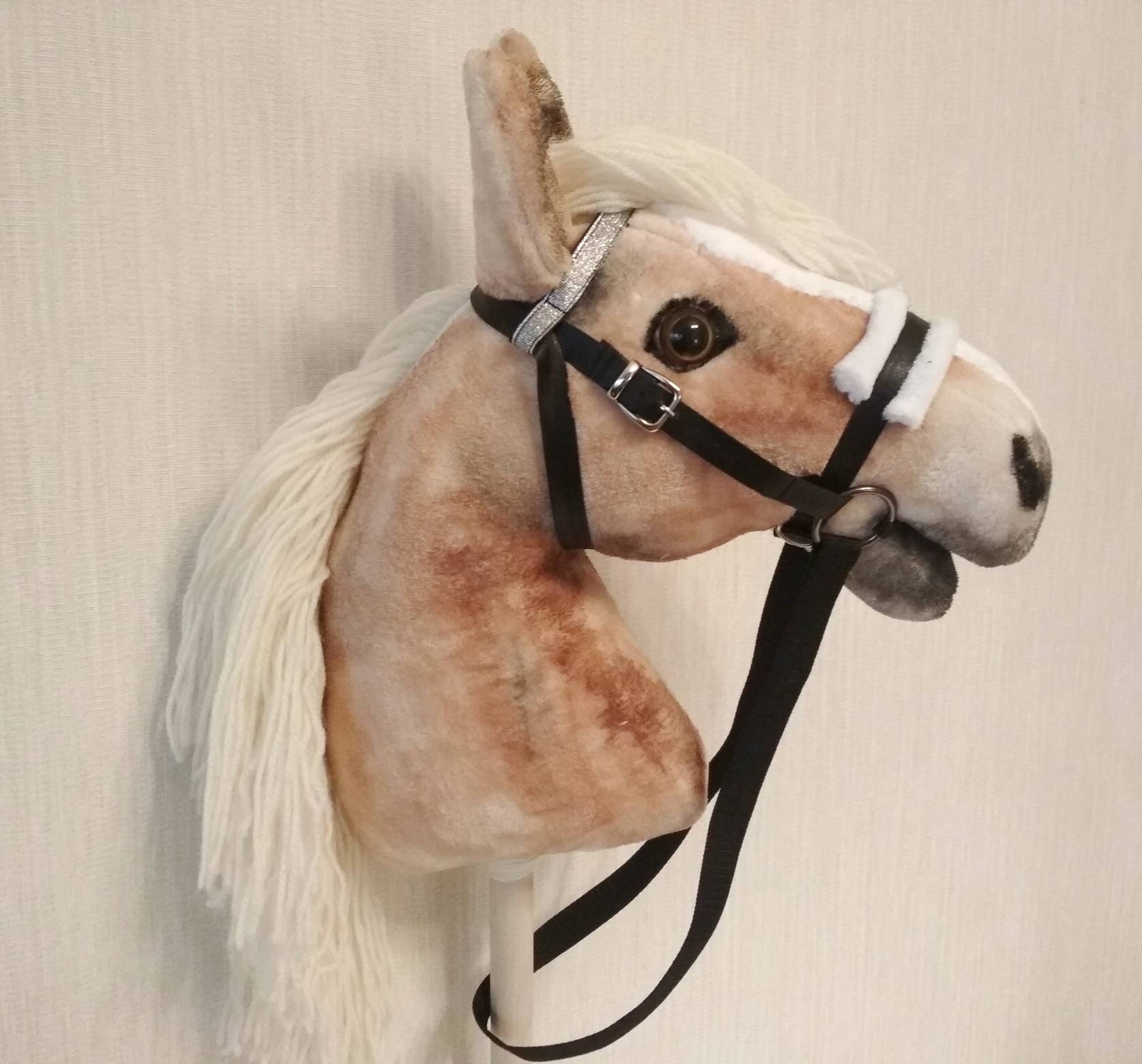 Realistic Hobby Horse on Stick for Children Haflinger Stick Etsy Canada