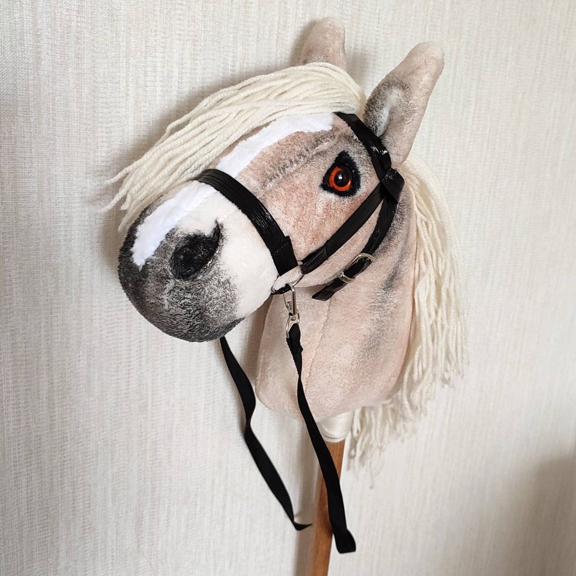 Realistic Stick Hobby Horse With Bridle for Kids From 3 Years Etsy