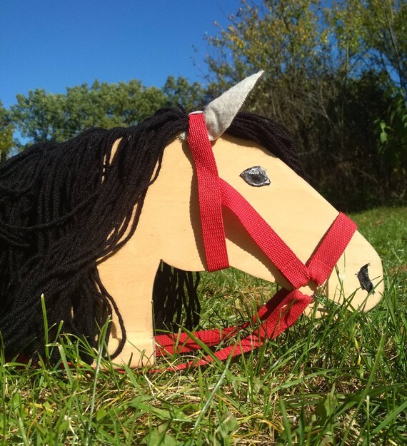 Wooden horse Stick horse Equestrian gift for children Horse Etsy
