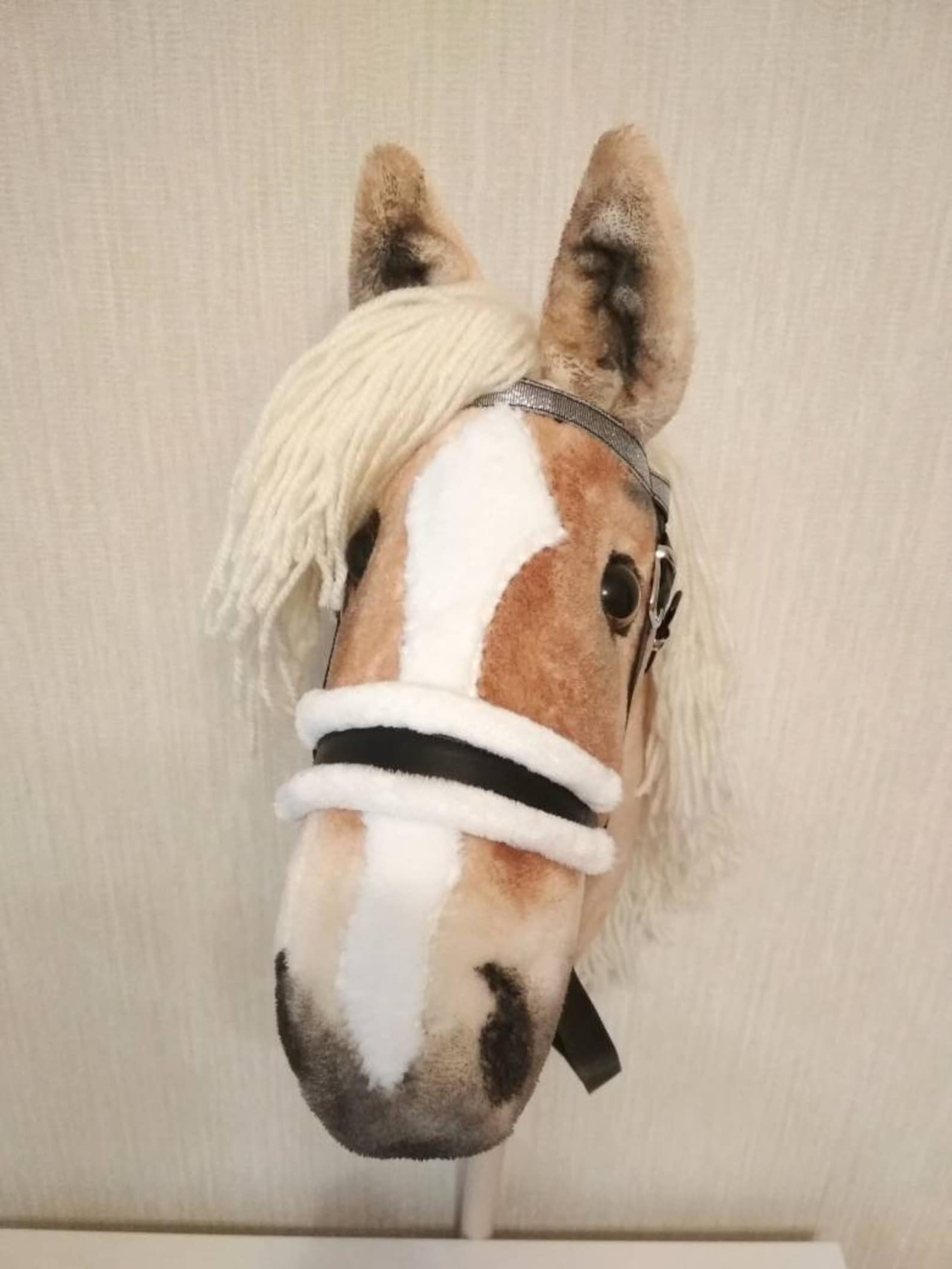 Realistic Hobby Horse on Stick for Kids Hobbyhorse Plush Toy Etsy