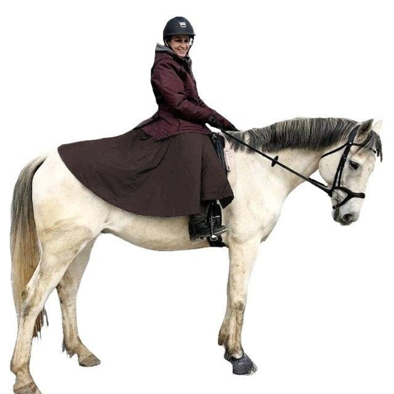 Brown equestrian skirt for women Riding skirt for winter Etsy