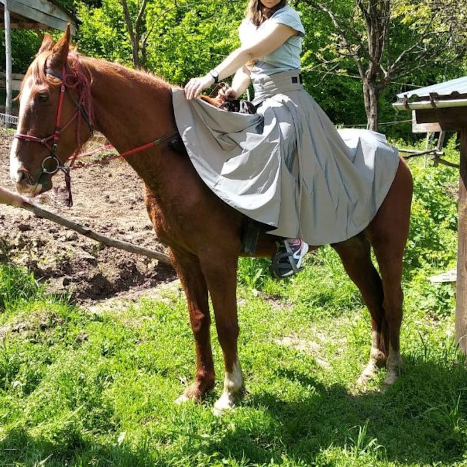 Reflective riding skirt for women Reflective horse wear Etsy