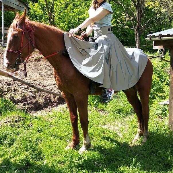 Reflective riding skirt for women Reflective horse wear Etsy
