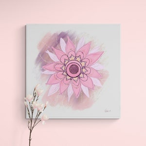 Mindfulness Gift, Spiritual Art Print, Art for Meditation, Chakra wall Hanging, Sacred Geometry Wall Art, Yoga Art Print, Chakra Print Art,