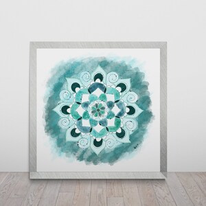 Mindfulness Gift, Spiritual Art Print, Art for Meditation, Chakra wall Hanging, Sacred Geometry Wall Art, Yoga Art Print, Chakra Print Art,