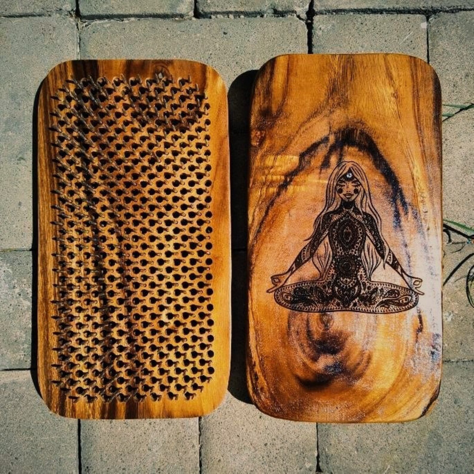 Sadhu Board Nail Acupressure Board Bed of Nails Etsy