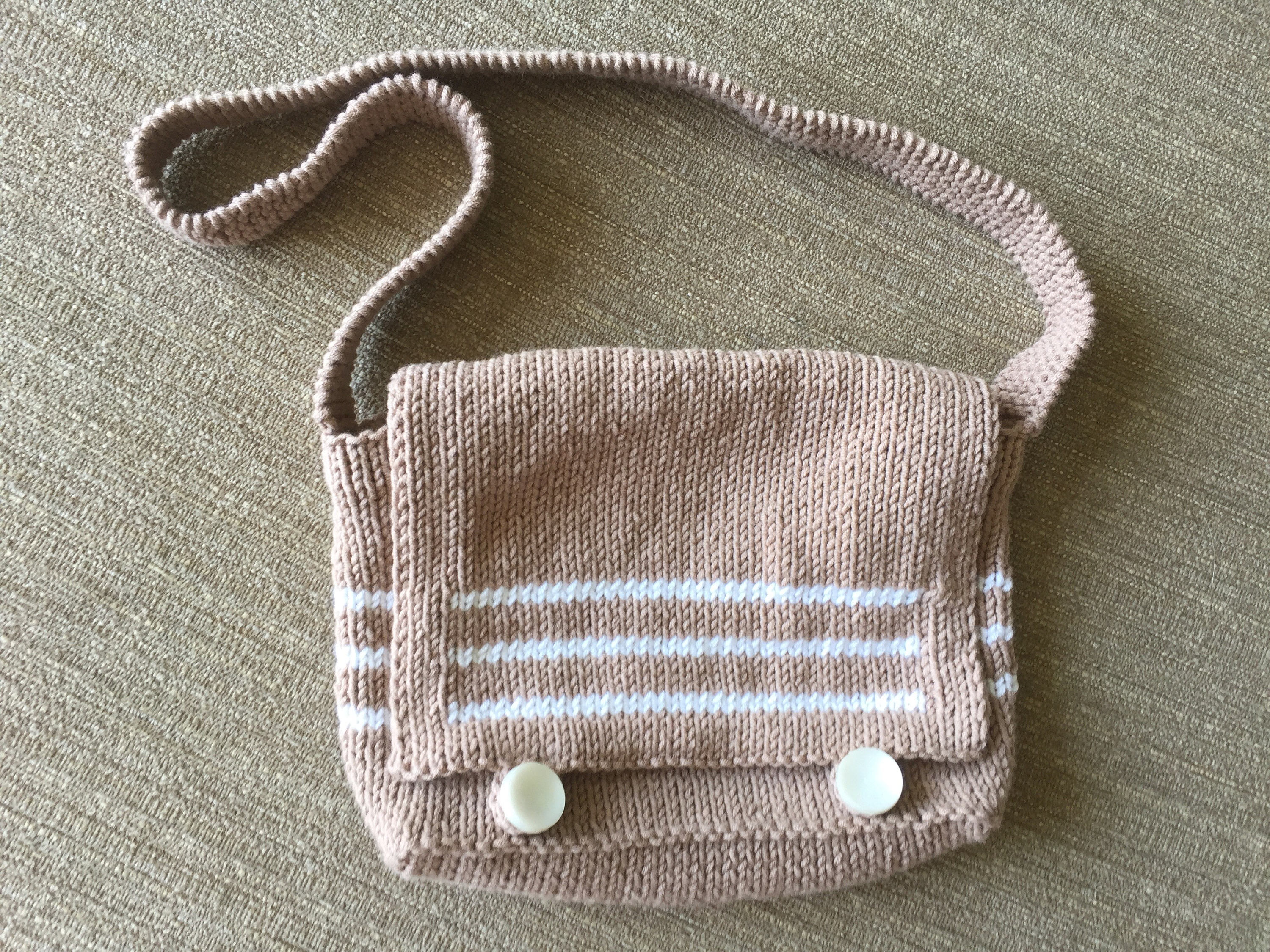 Small Messenger Bag Pattern circular Knitting Machine 