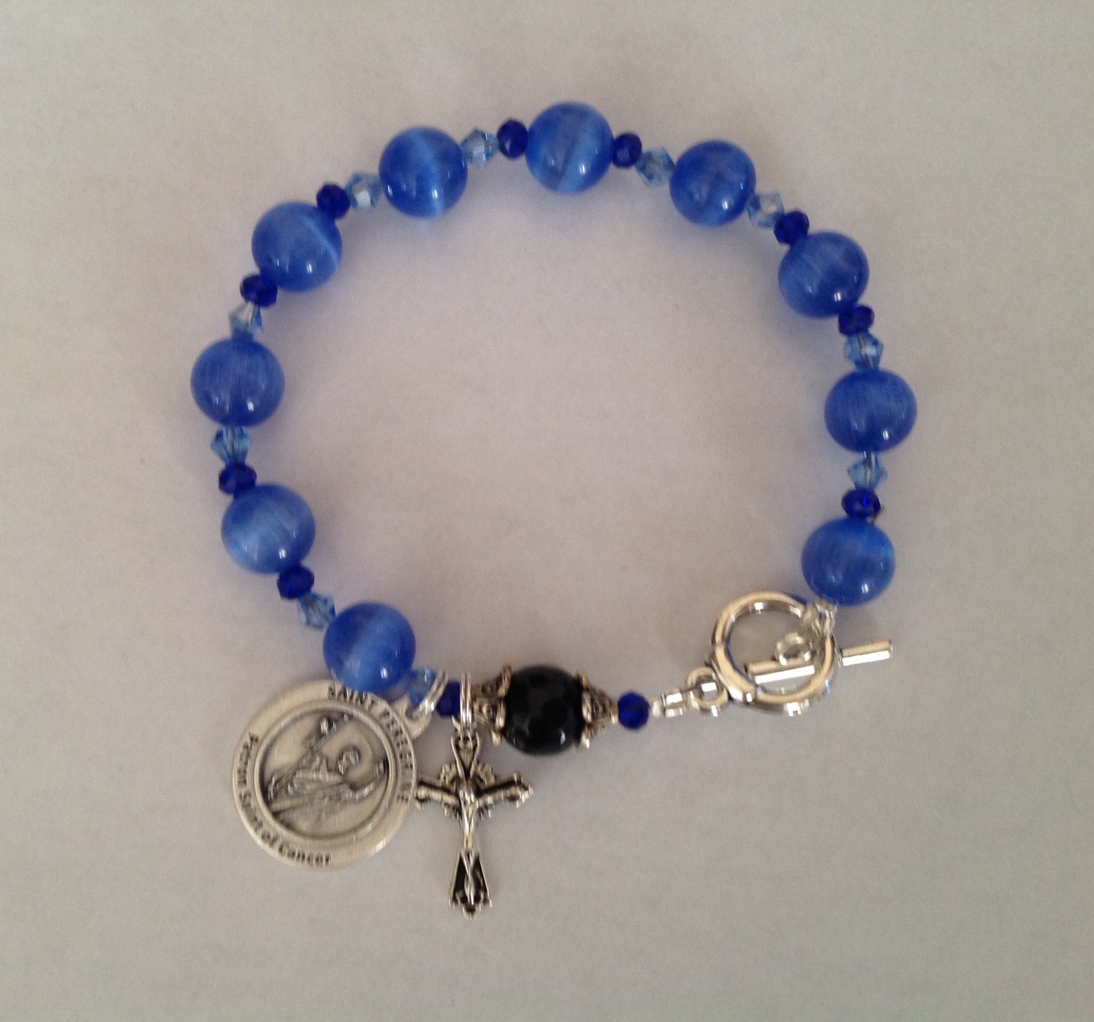Saint Peregrine Rosary Bracelet Cancer Awareness Bracelet - Etsy