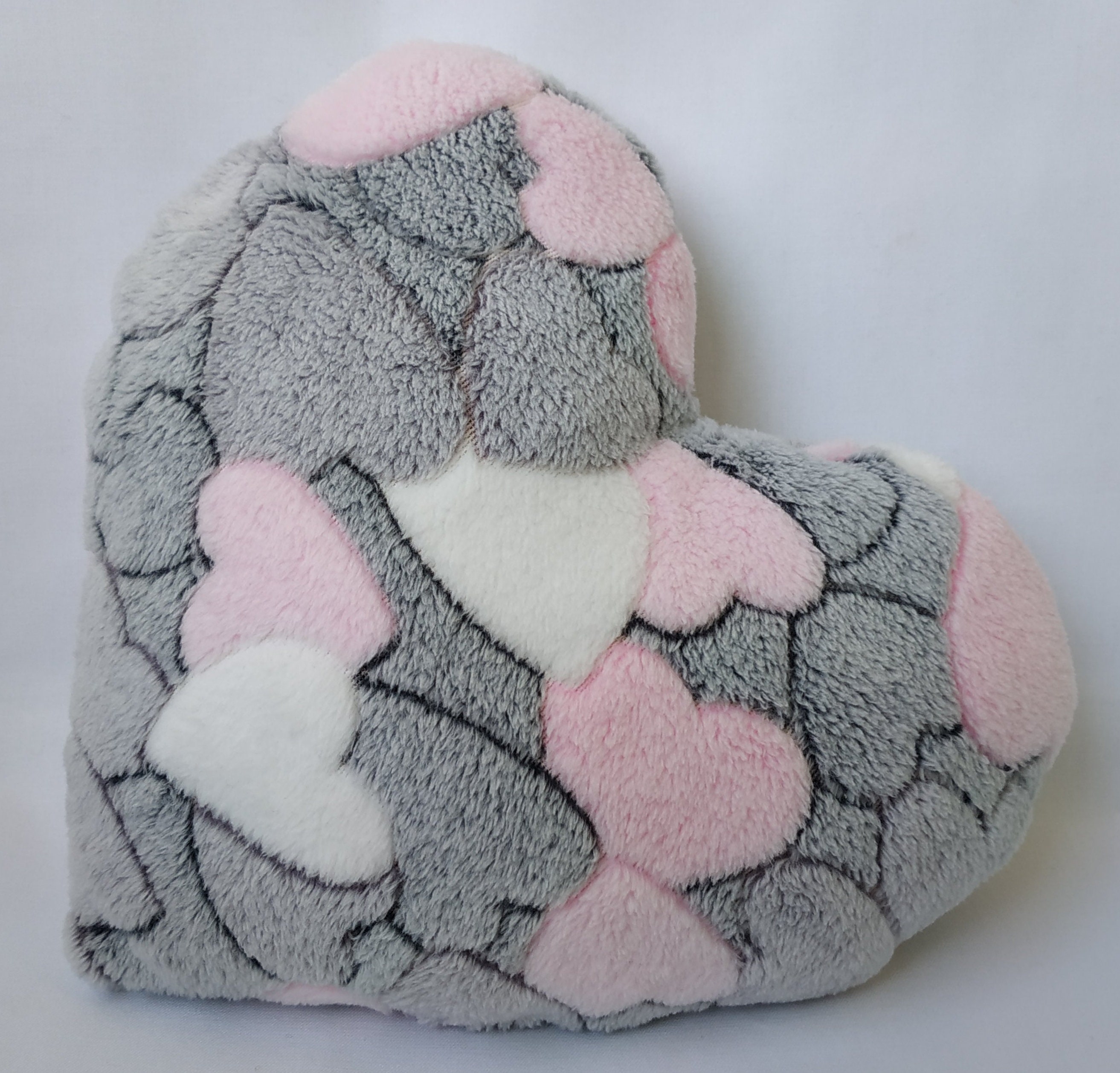 Heart Shaped Fleece Cushion Cover Inner Cover Baby House Etsy UK