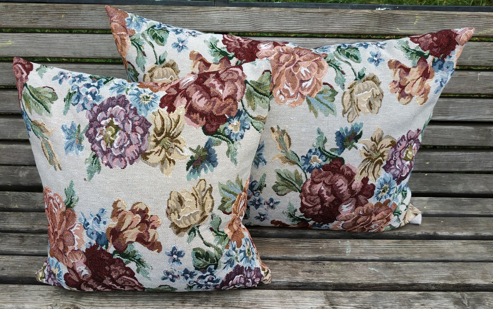 Tapestry floral cushion covers 18 x 18/ 20 x 28 Etsy
