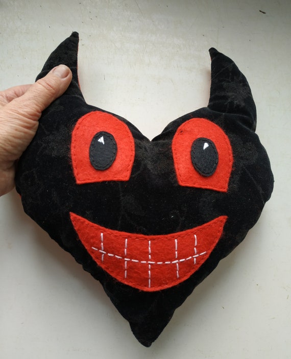 Devil emoji pillow sales