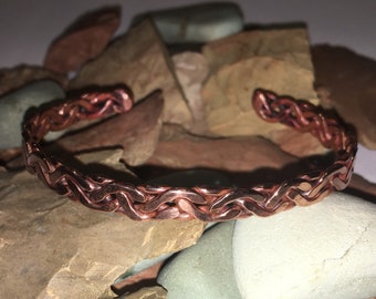 Woven Wire Copper Cuff
