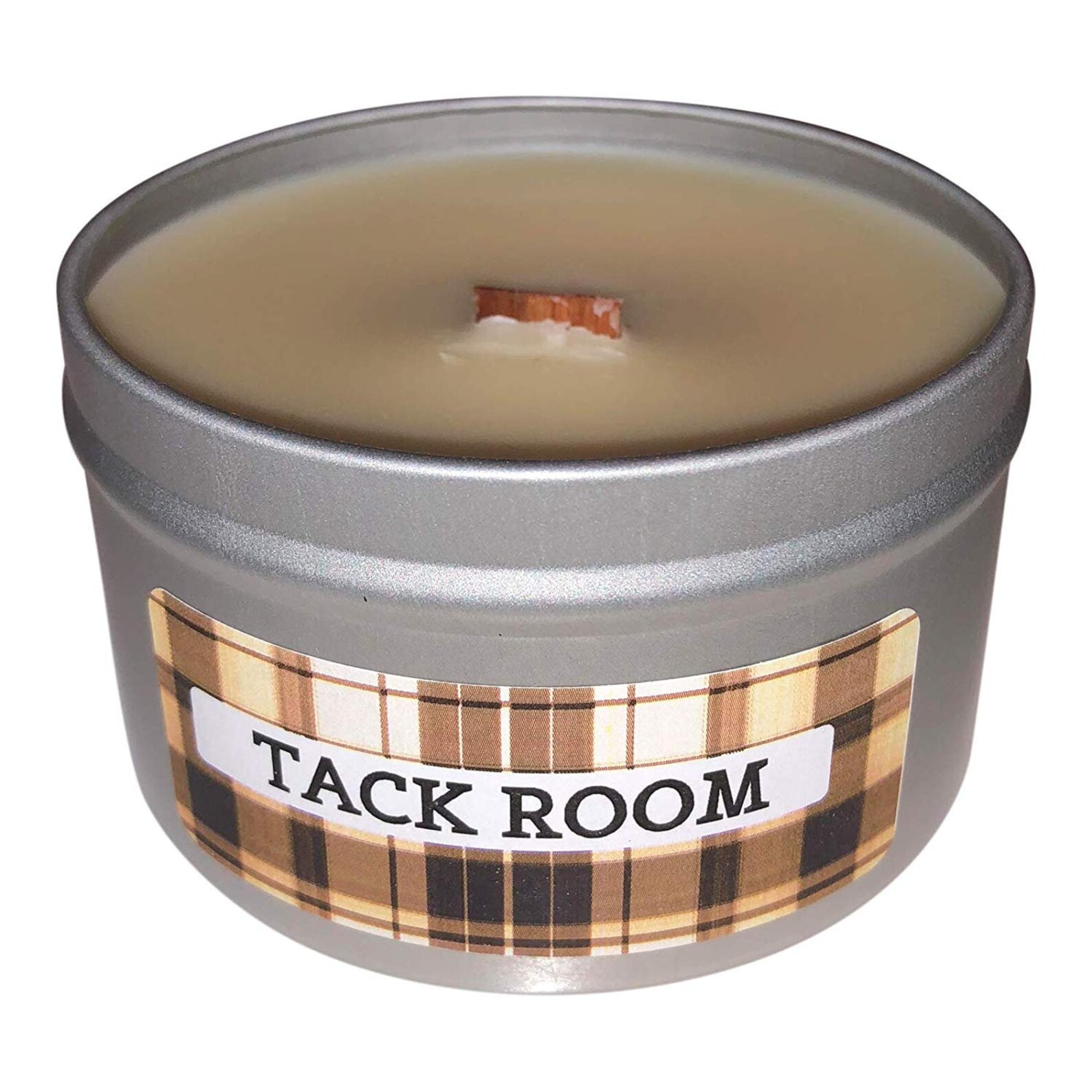 Genuine Leather Scent Tack Room Wooden Wick Scented Candle Etsy