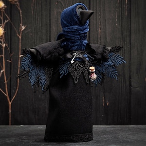 Crow Ethnic Doll/Motanka/Traditional Textile Toy/Witchcraft/Sacred Totem Animal/Altar Figurine/Home Protection Amulet/Crow Totem/Ukraine art