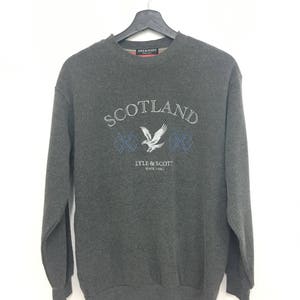On Sale LYLE & SCOTT Black Label Embroidery Logo Small Size Grey Color