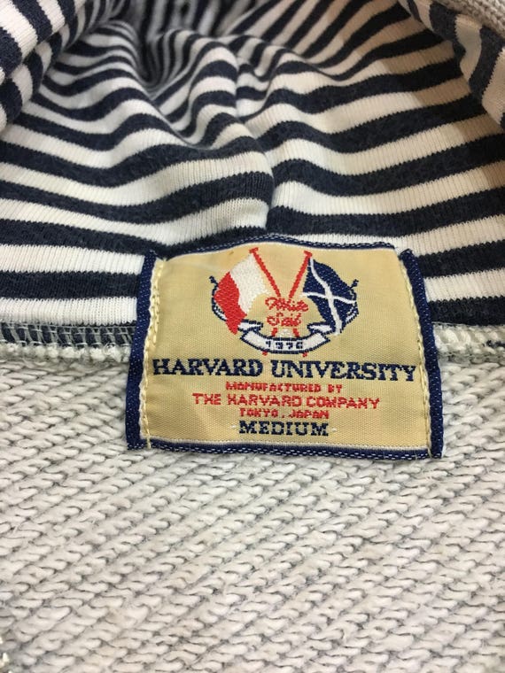 Vintage HARVARD University Sweatshirt Hoodie Long… - image 2