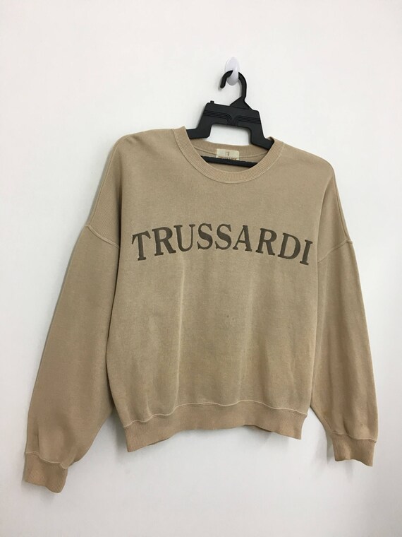 Rare!! Vintage 90's TRUSSARDI Sweatshirt Embroide… - image 2