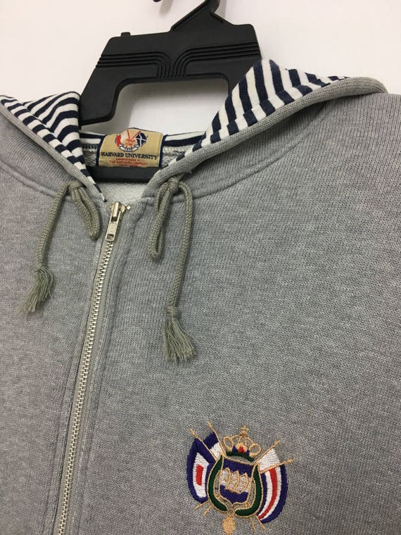 Vintage HARVARD University Sweatshirt Hoodie Long… - image 7