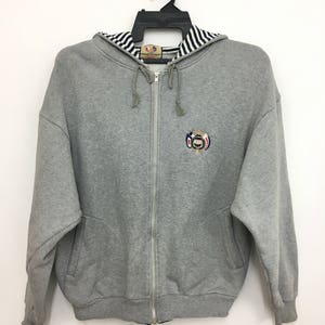Vintage HARVARD University Sweatshirt Hoodie Longsleeve Full Zipper Medium Size on tag