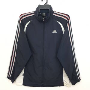 Sale!! ADIDAS Jacket Windbreaker Block Color Full Zipper Medium Size
