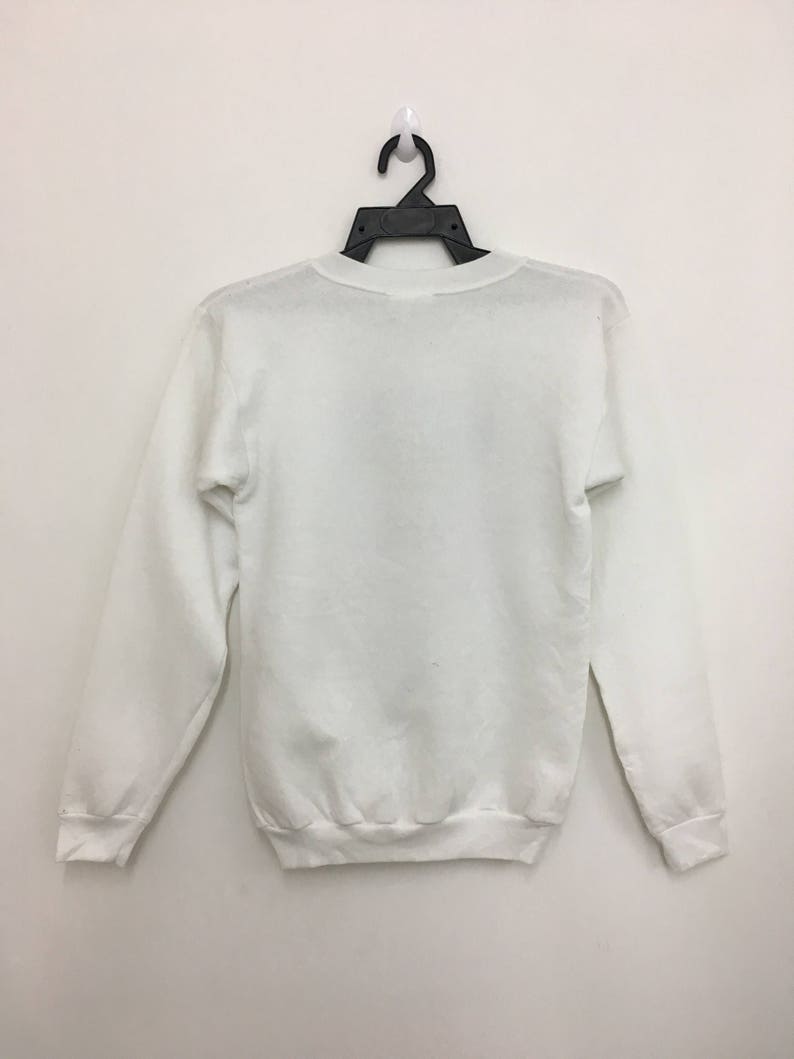 Vintage HARD ROCK Cafe Guam Usa Sweatshirt Jumper Unisex Kids Large Size Made In Usa White Color Great Condition