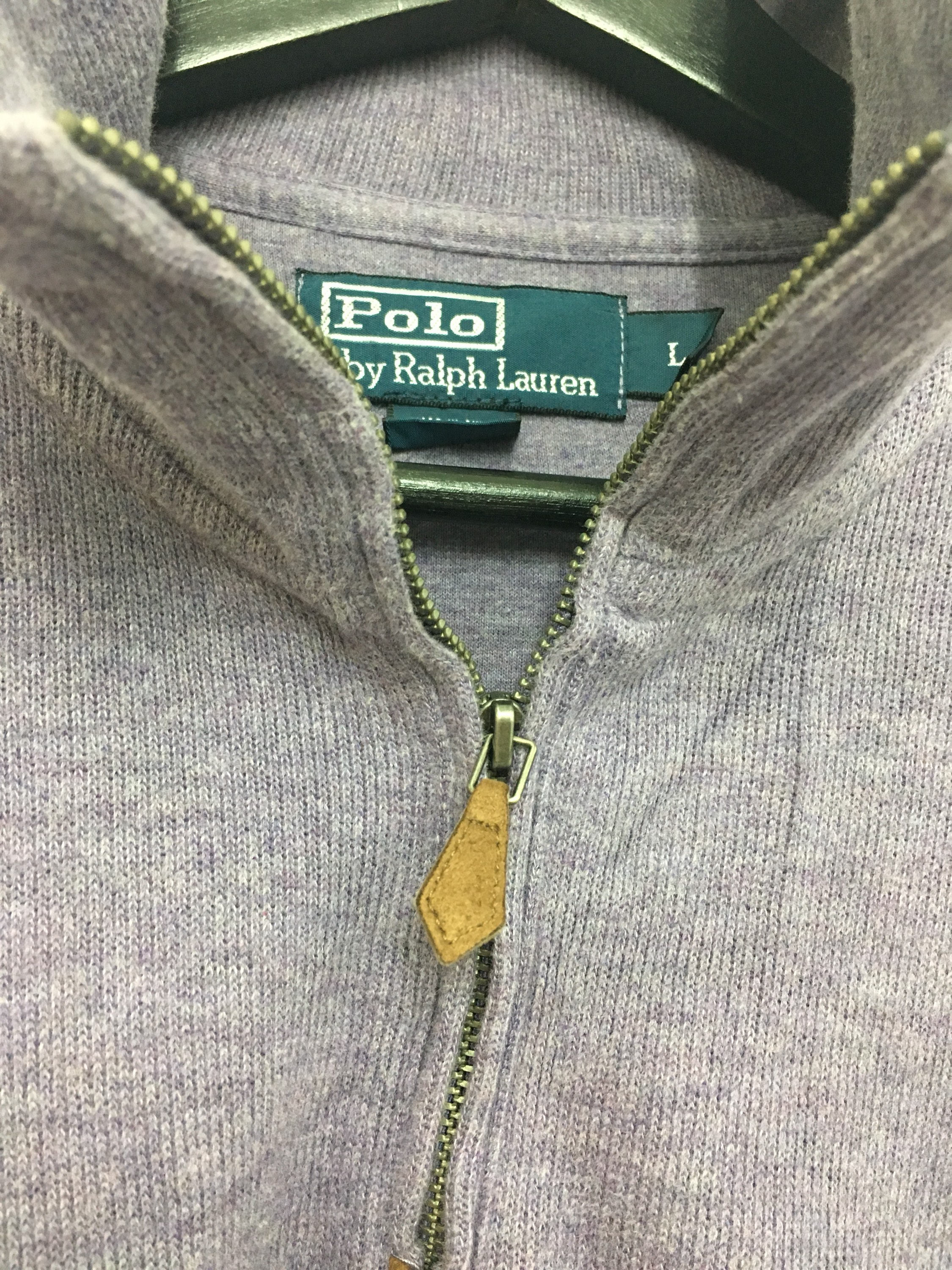 Vintage POLO RALPH LAUREN Sweatshirt Half Zipper Large Size on Tag - Etsy