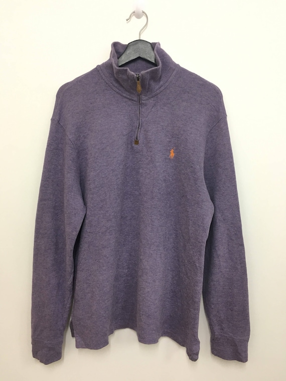 Vintage POLO RALPH LAUREN Sweatshirt Half Zipper Large Size Vintage POLO RALPH LAUREN Sweatshirt Half Zipper Large Size