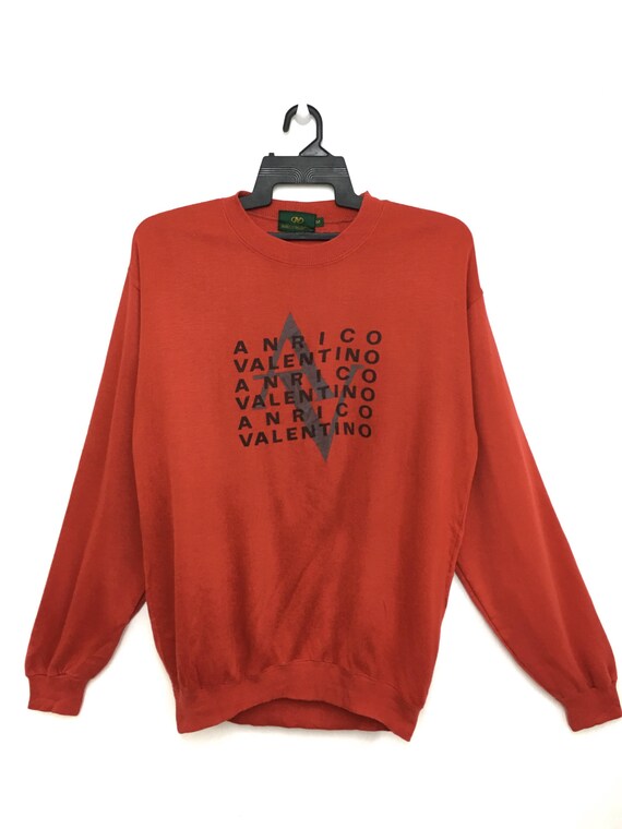 Sale ANRICO Sweatshirt Size Orange Etsy