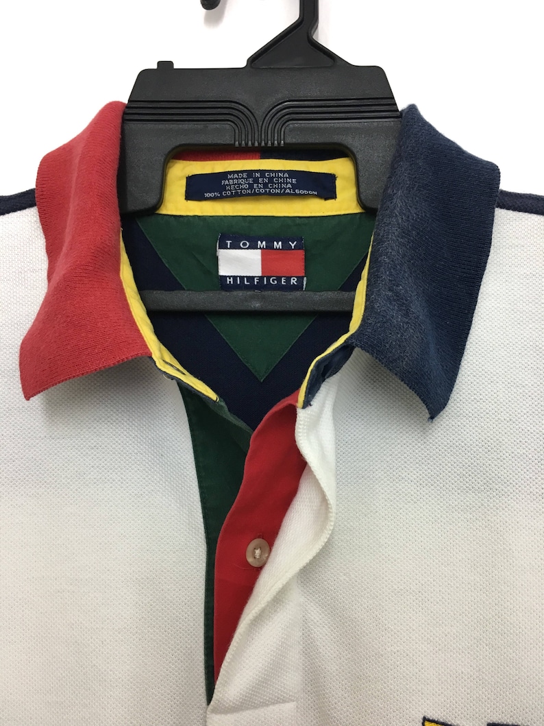 Rare Vintage TOMMY HILFIGER Sailing Gear Polo Shirt Block - Etsy