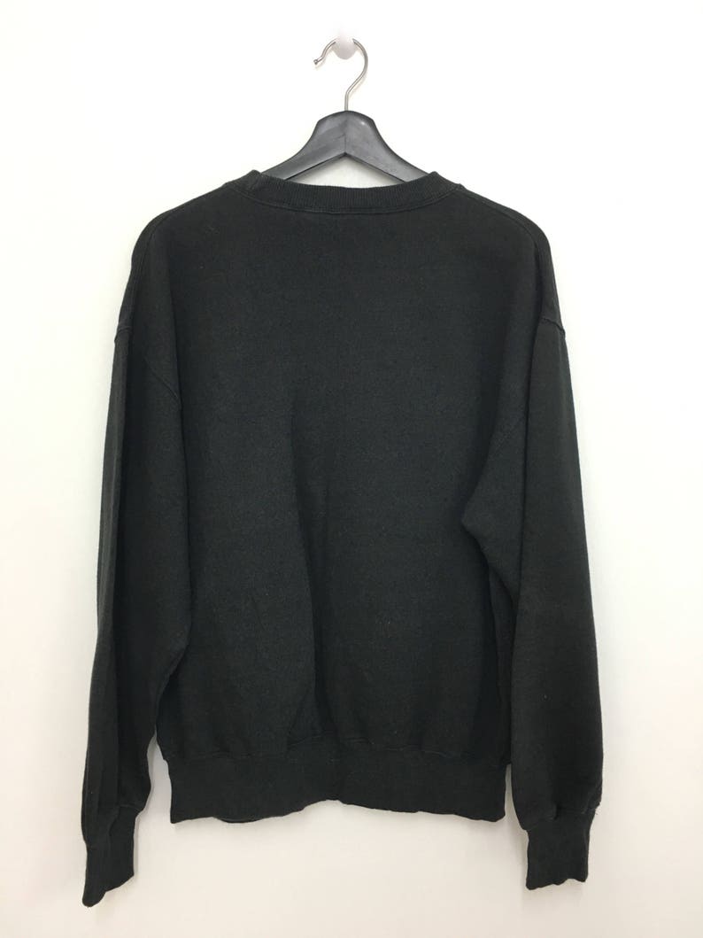 Rare Vintage NIKE Sweatshirt Jumper Big Logo Spellout Black Color Large ...