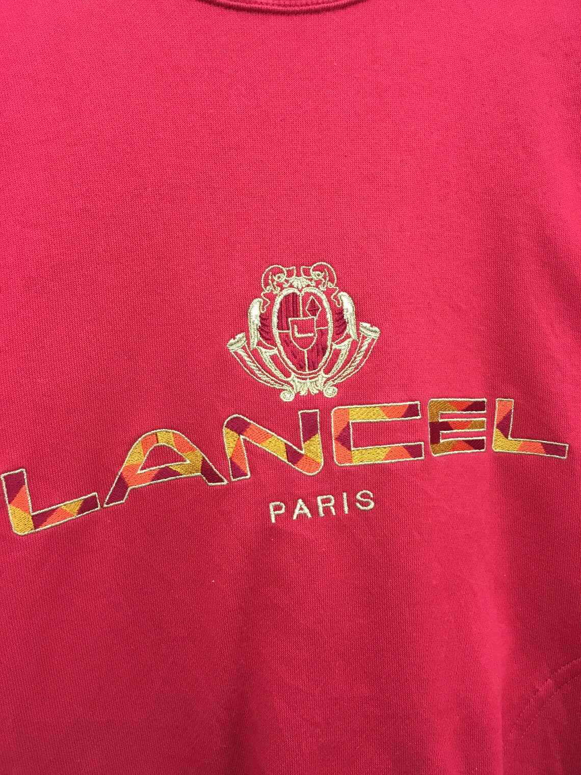 Rare Vintage 90's LANCEL Paris Sweatshirt Embroidery | Etsy