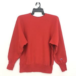 90s Vintage CHAMPION Sweatshirt Plain Jumper Pullover Medium Size Good Condition