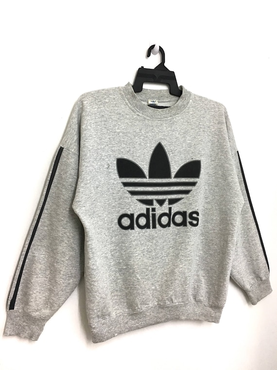 Made in Canada Vintage 80s 90s ADIDAS Trefoil Sweatshirt Big Logo