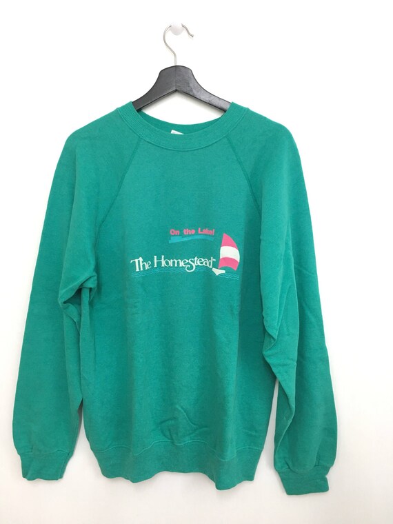 hanes green sweatshirt