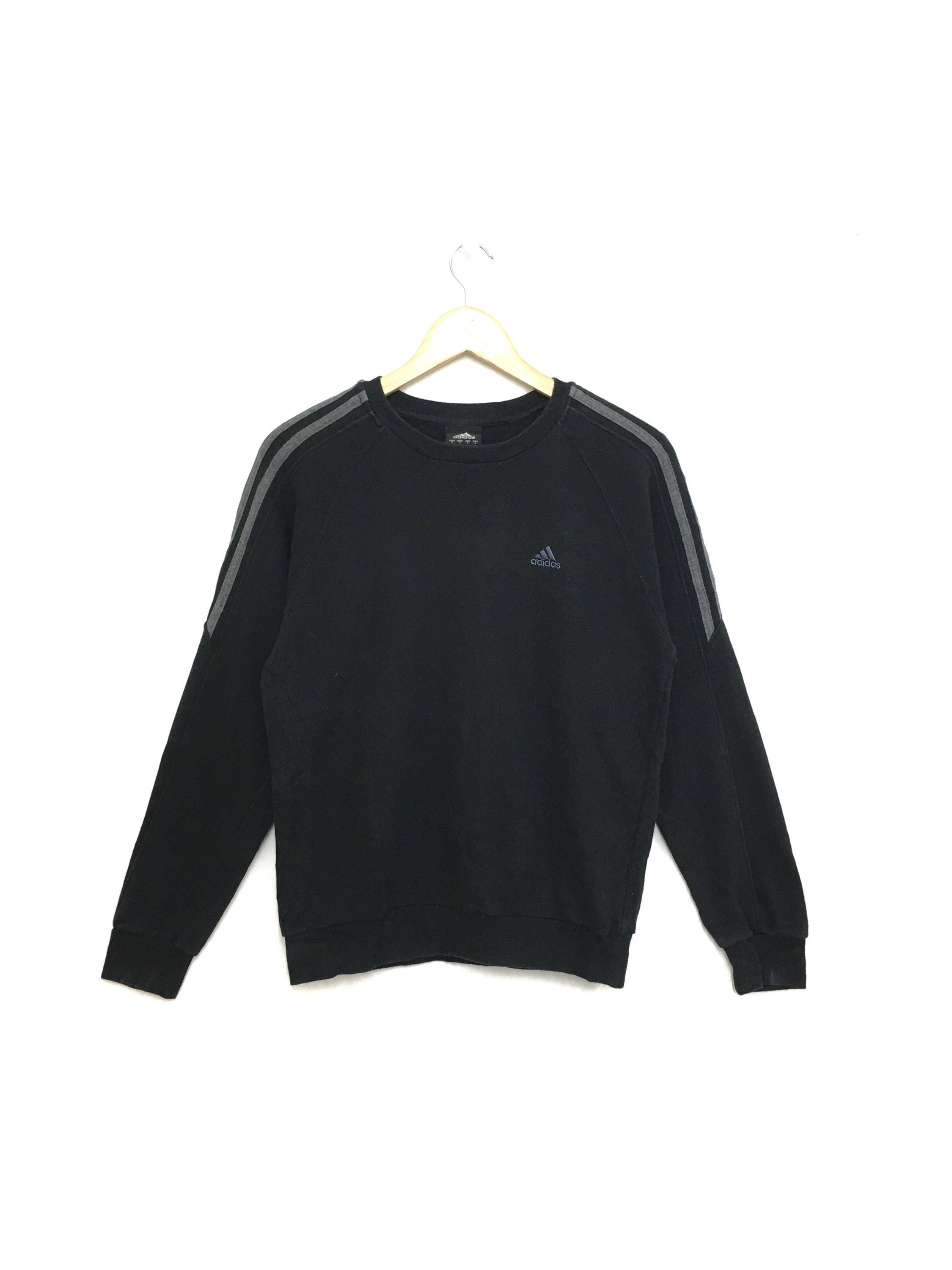 black adidas crew neck
