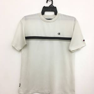 Vintage CHAMPION tshirt Polyester Materials Large Size Made In Japan