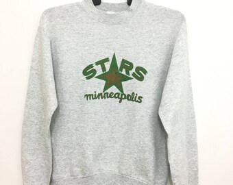 Rare!! Vintage 90's Star Minneapolis Sweatshirt Pullover Jumper Medium Size Good Condition