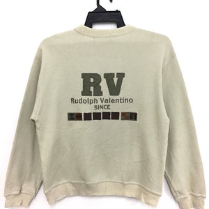 On Sale RUDOLPH VALENTINO Sweatshirt Jumper Big Logo Medium Size