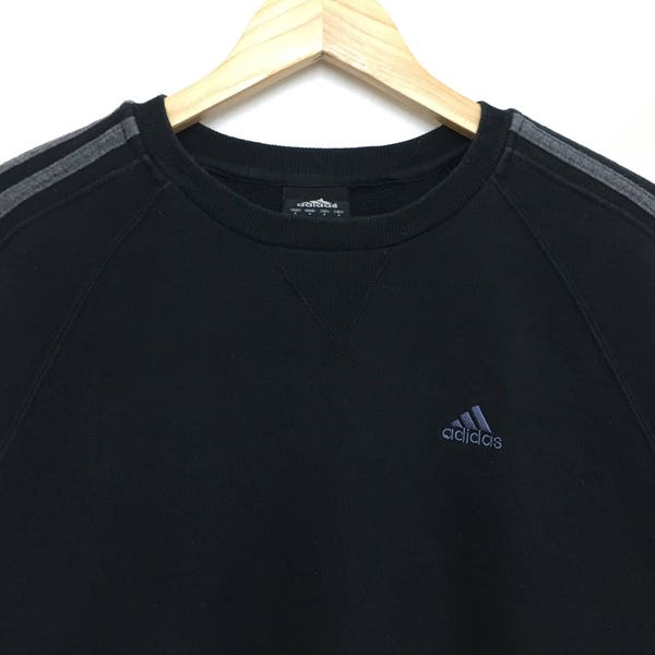 ¡¡Venta!! ADIDAS Sudadera Jersey Crewneck Color Negro Tamaño Pequeño