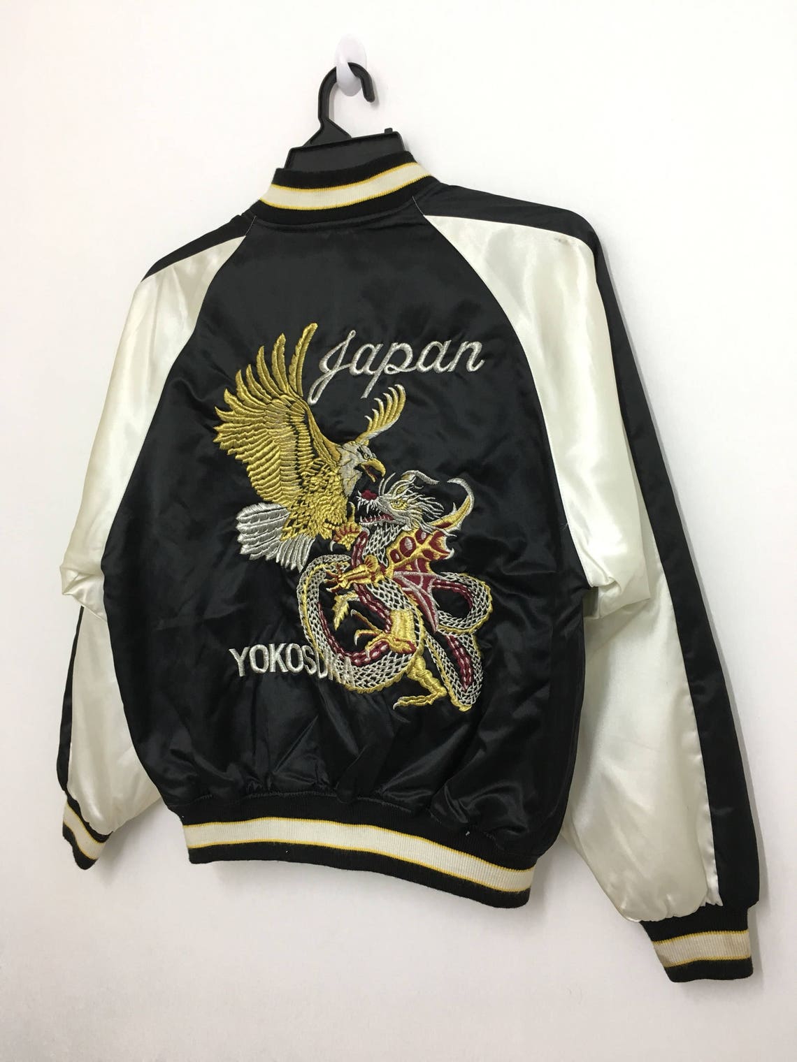 Vintage SUKAJAN Souvenir Jacket Yokosuka Japan Satin | Etsy