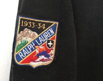 POLO RALPH LAUREN ジャケット Vintage Polo Ralph Lauren ski patch 1933-44 big pony red 1/4
