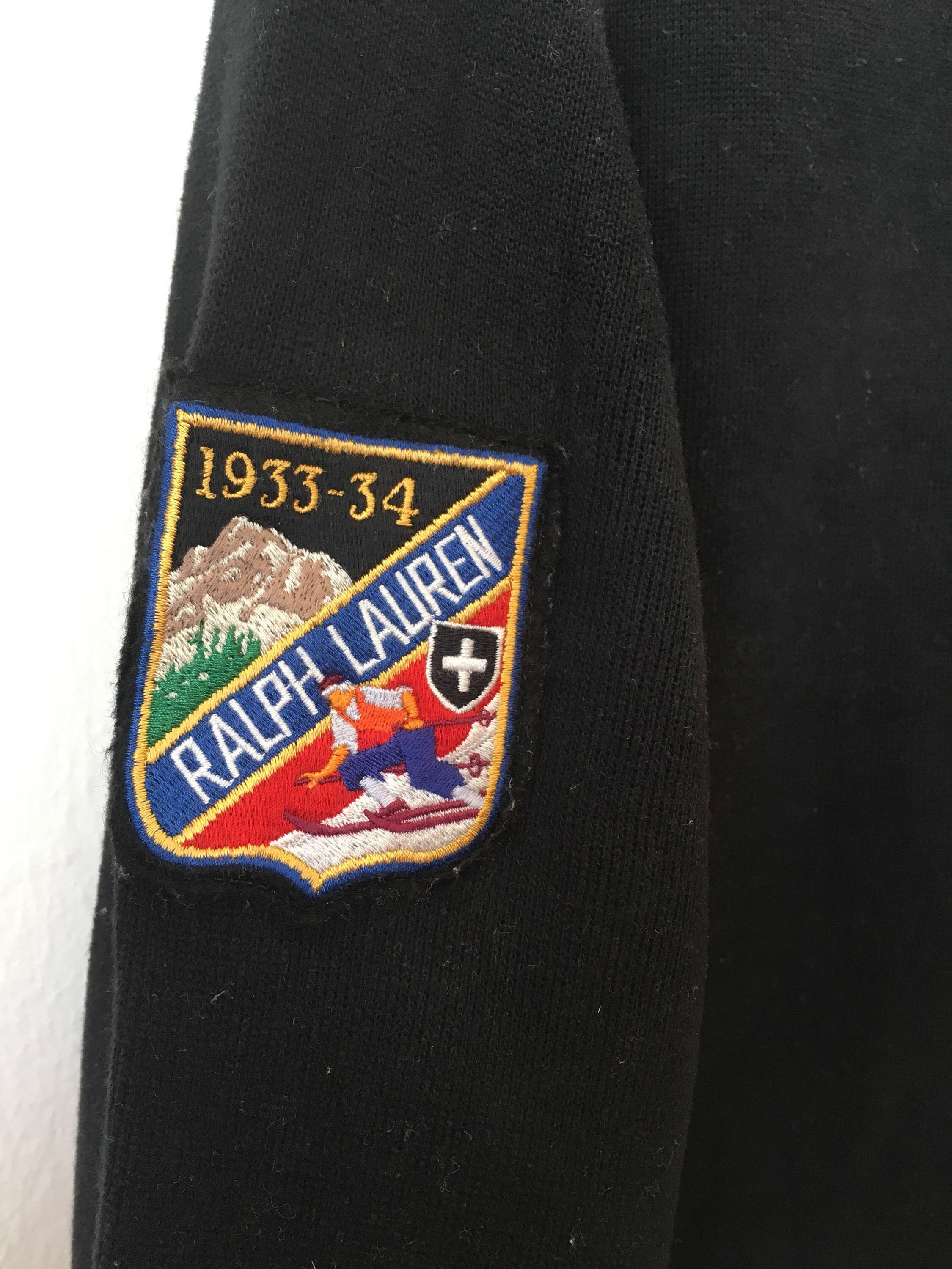 Rare Vintage POLO RALPH LAUREN Ski 1933-34 Patched Half Rare Vintage POLO RALPH LAUREN Ski 1933-34 Patched Half