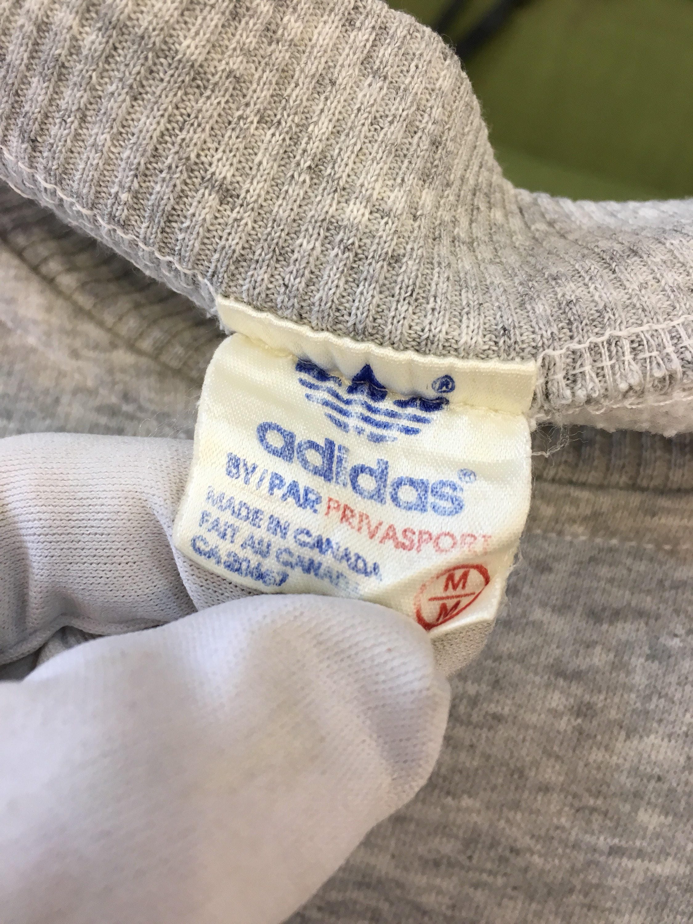 Made in Canada Vintage 80s 90s ADIDAS Trefoil Sweatshirt Big - Etsy