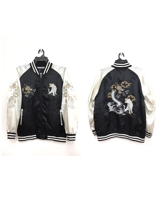 Vintage SUKAJAN Souvenir Jacket Japanese Traditional - Etsy Hong Kong