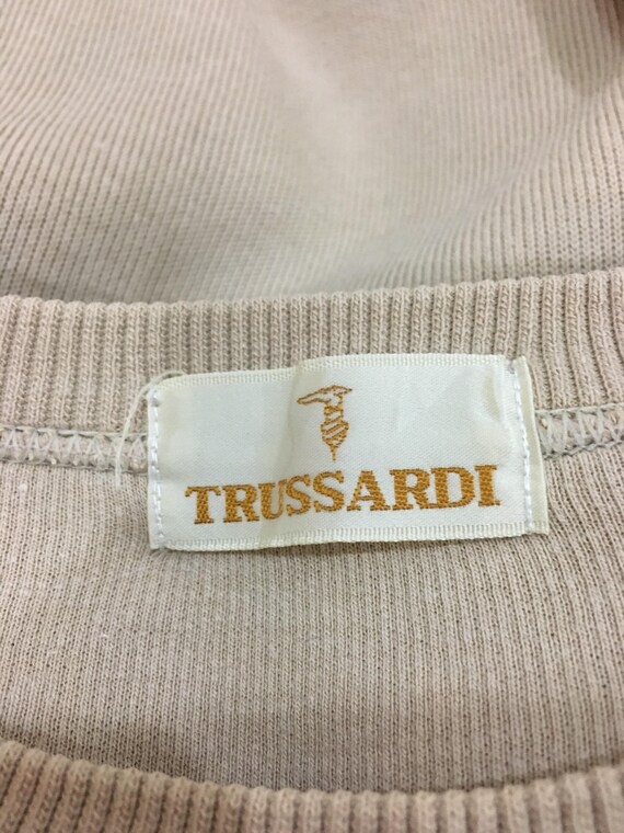 Rare!! Vintage 90's TRUSSARDI Sweatshirt Embroide… - image 5
